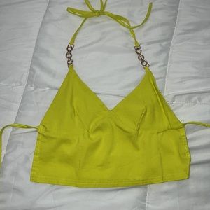 Tie back summer crop top 😊💚